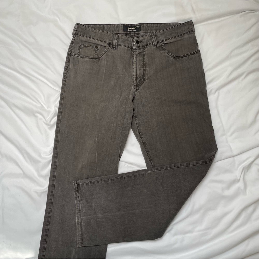 Gardeur Gray Slim Straight Fit Stretch Denim size 33